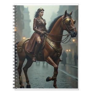 Carnet Cheval Steampunk avec Rider
