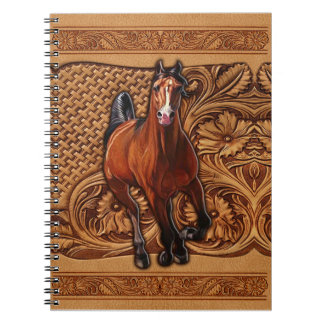 Carnet [Chevaux]Cuir Cheval Embossé