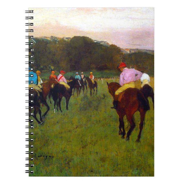 Carnet Chevaux de course Edgar Degas à Longchamp (Devant)
