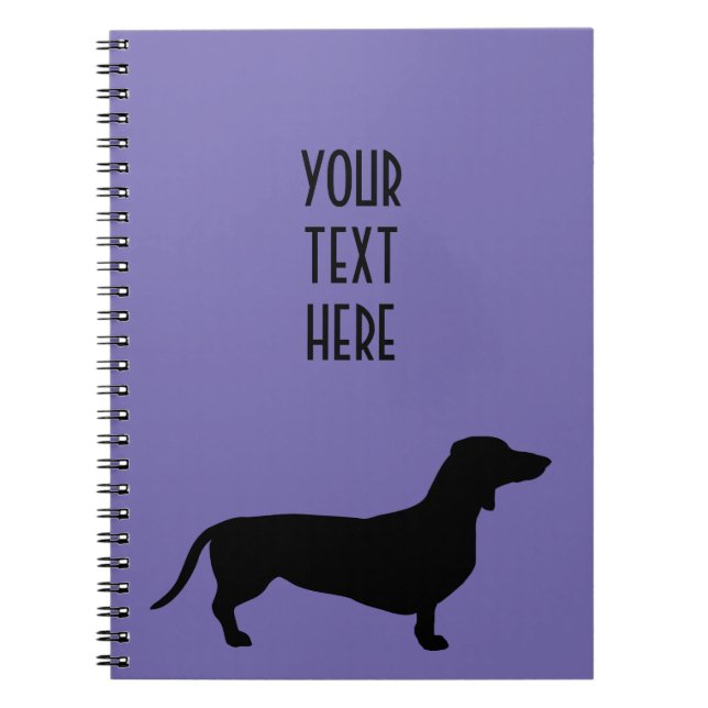 Carnet Cheveux courts Dachshund - Silhouette 1 (Devant)