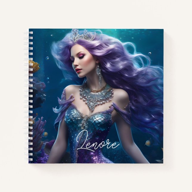Carnet Cheveux mauve de sirène (Devant)