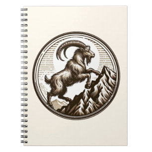 Carnet Chèvre de montagne ascensionnelle Anniversaire Cap