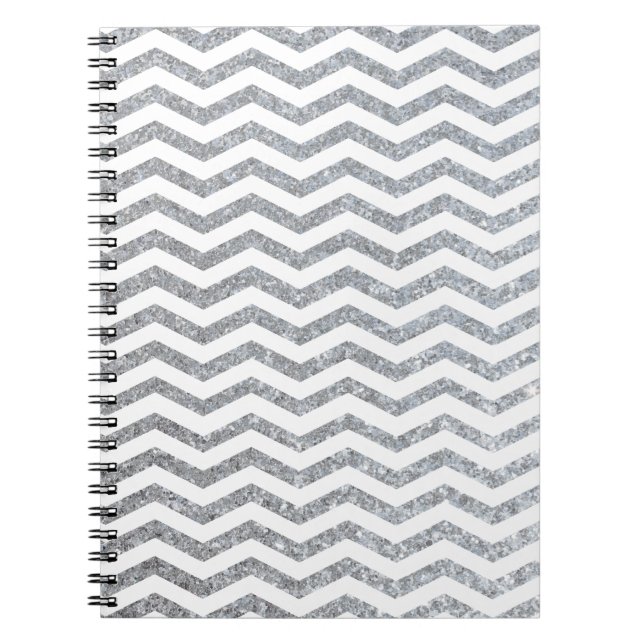 Carnet Chevron Argent (Devant)
