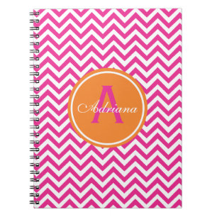 Carnet Chevron de très bon goût dans les roses indien