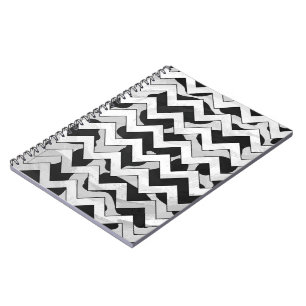 Carnet Chevron Vache noir et blanc