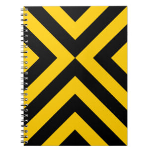 Carnet Chevrons jaunes et noirs