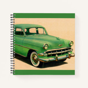 Carnet Chevy vert des années 1950