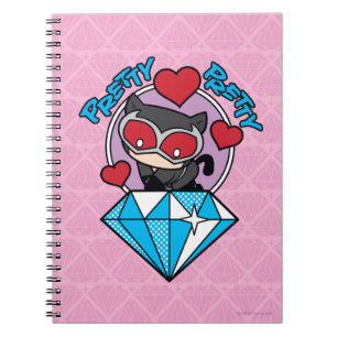 Carnet Chibi Catwoman assise Sur Le Grand Diamant