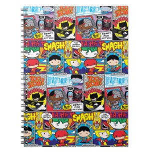 Carnet Chibi Justice League Motif de bande dessinée