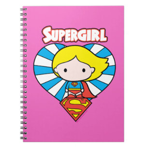 Carnet Chibi Supergirl Starburst Coeur et logo