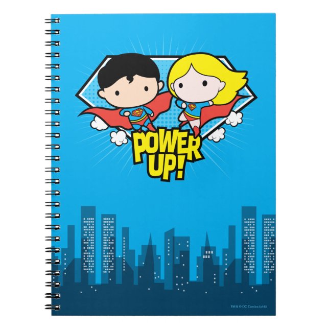 Carnet Chibi Superman & Chibi Supergirl Power Up! (Devant)