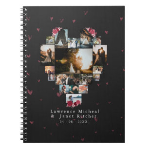 Carnet Chic Custom 18 Coeur photo en forme pour lui