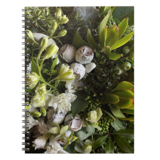 Carnet Chic Dark Green Botanical Leaves