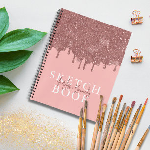 Carnet Chic Girly Rose Gold Parties scintillant Drivers S