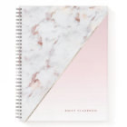 Chic Rose Gold Marble Blush Personnalisé