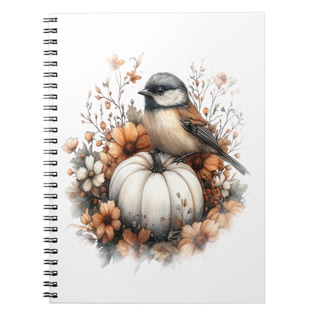 Carnet Chickadee Shirt Pays Citrouille (Devant)