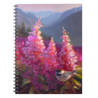 Carnet Chickadee sur les fleurs sauvages d'Alaska avec