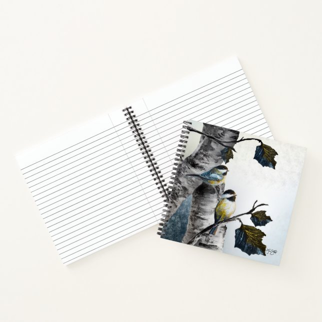 Carnet "Chickadees" [design 2] Multi sizes (Intérieur)