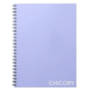 Carnet Chicorée Nom de couleur bleu Fleur