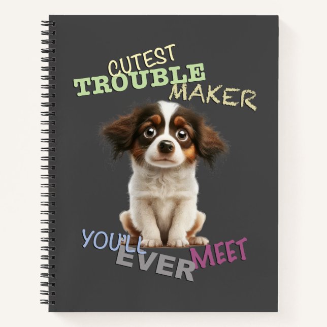 Carnet Chien animal de compagnie le plus difficile à tail (Devant)