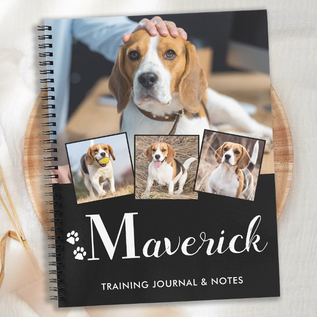 Carnet Chien Chien Chien Chien Personnalisé Nom Monogramm (Créateur téléchargé)