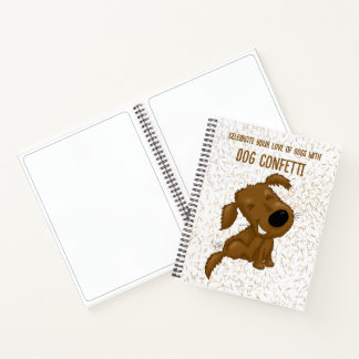 Carnet Chien Confetti Chedding Chien