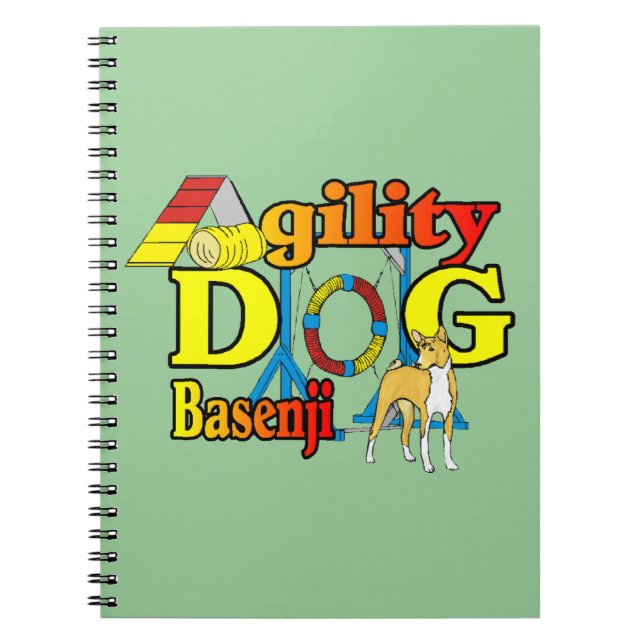 Carnet Chien d'agilité Basenji (Devant)
