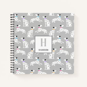 Carnet Chien Dalmatien Polka Pot Animal Aquarelle Enfants
