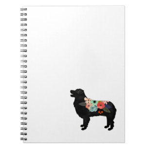 Carnet Chien de Berger Aussie race Selle Florale Bohémien