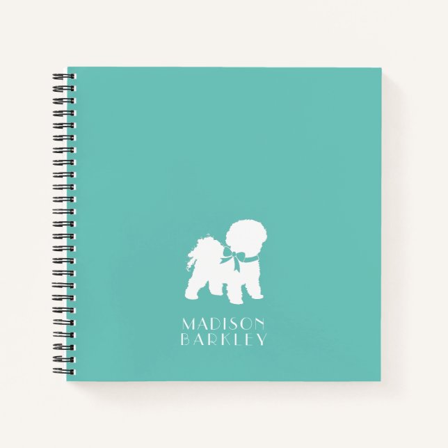 Carnet Chien de Bichon Frise Puppy (Devant)