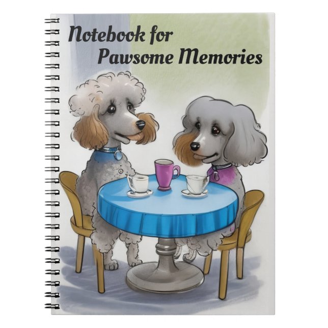 Carnet Chien de caniche mignon (Devant)