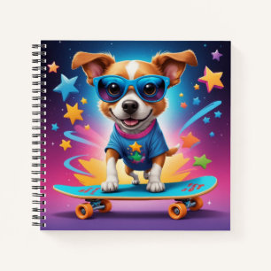 Carnet Chien de patinage cool