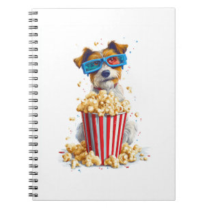 Carnet Chien de soirée cinéma Popcorn Pup