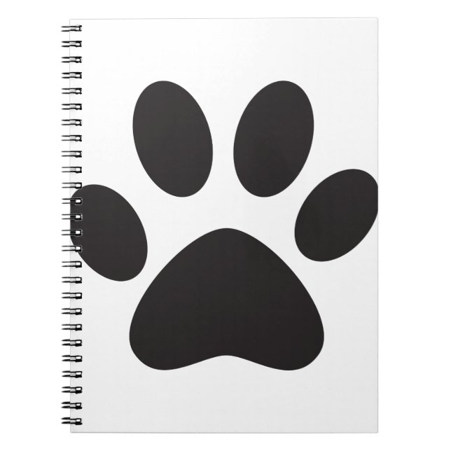 Carnet Chien Empreinte de patte Chat Animal Animaux Pied  (Devant)