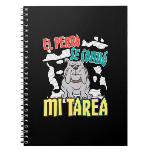 Carnet Chien Espagnol A Mangé Mon Devoir - Perro Tarea