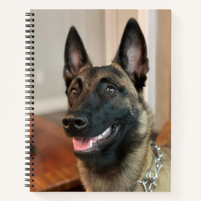 Carnet Chien malinois (Devant)