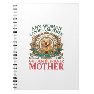 Carnet Chien mère Golden Retriever Tournesols Abeilles_1