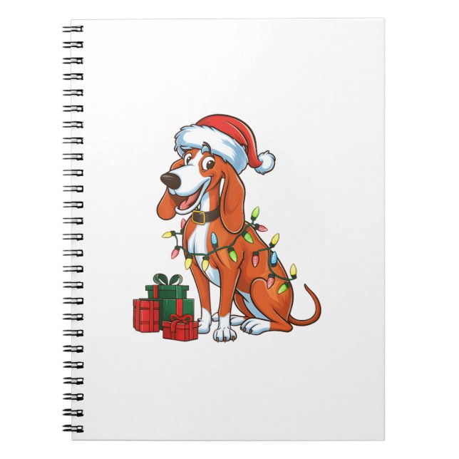 Carnet Chien rouge de Père Noël de Noël (Devant)
