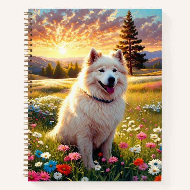 Carnet Chien Samoyède   (Devant)