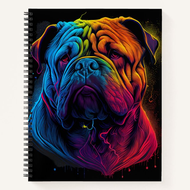 Carnet Chien Shar Pei, Shar-Pei, chinois clair et luffeux (Devant)