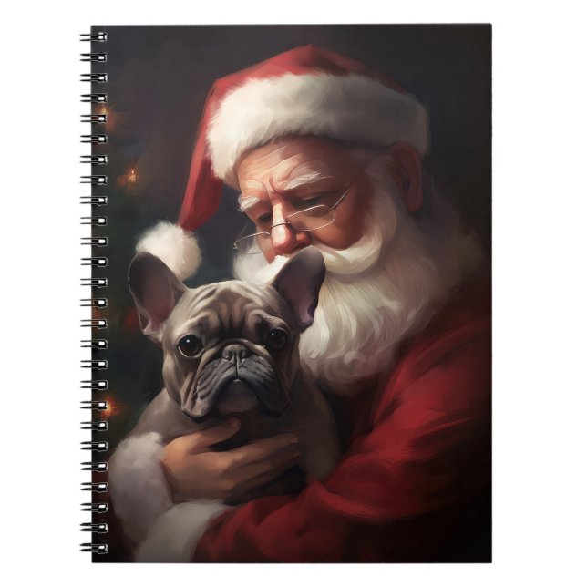 Carnet Chien-taureau français avec Noël Festif du Père No (Devant)