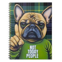 Chien-taureau Français Grumpy Plaid Pas Aujourd'Hu