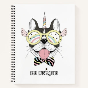 Carnet Chien-taureau français Unicorn