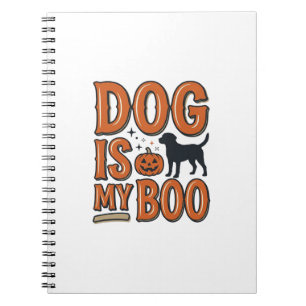 Carnet Chien Vintage Est Mon Boo Halloween Conception de
