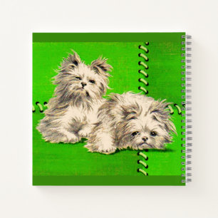 Carnet chiens mignons et duveteux