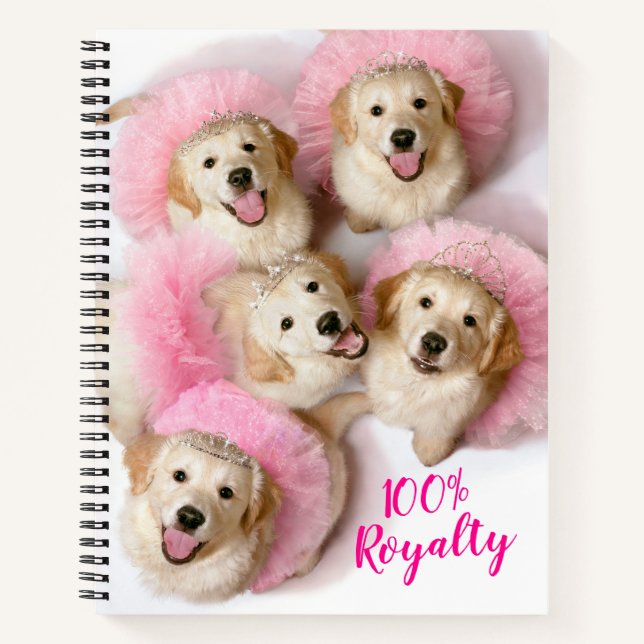Carnet Chiens princes à Tiaras (Devant)