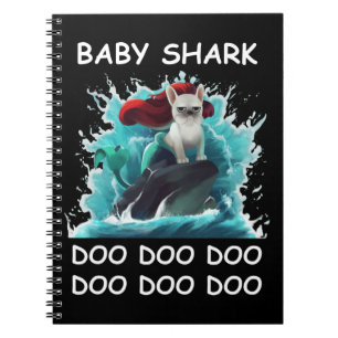 Carnet Chiffre de taureau français Baby Shark Doo Doo D