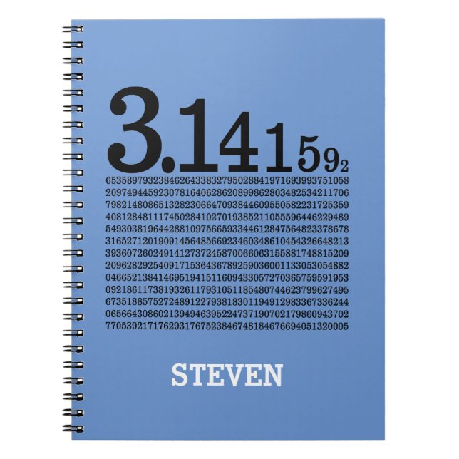 Carnet Chiffres de pi (Devant)