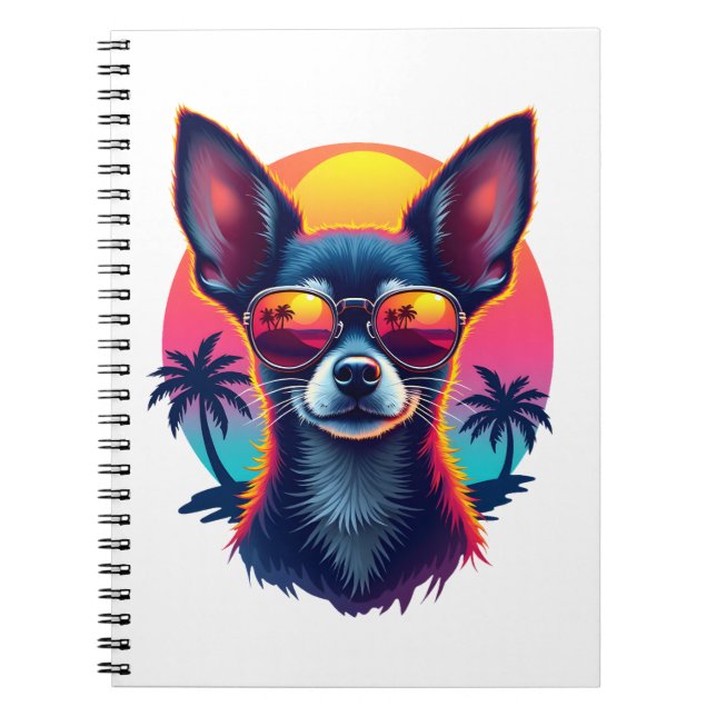 Carnet Chihuahua  Abstract Painting  Colour  Cute Dog Cop (Devant)