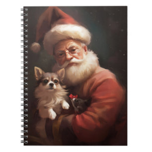 Carnet Chihuahua avec Noël Festif du Père Noël